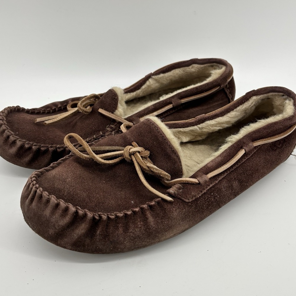 UGG Australia Men's  Size 11 Dakota Slippers Brown Suede Slippers Moccasin 5612